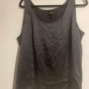 Eileen Fisher Vintage Gray Sleeveless Silk Top